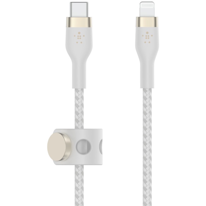 Kabllo USB Belkin / PRO Flex / Lightning–USB-C / 15W / Apple certified / 2m - Bardhë