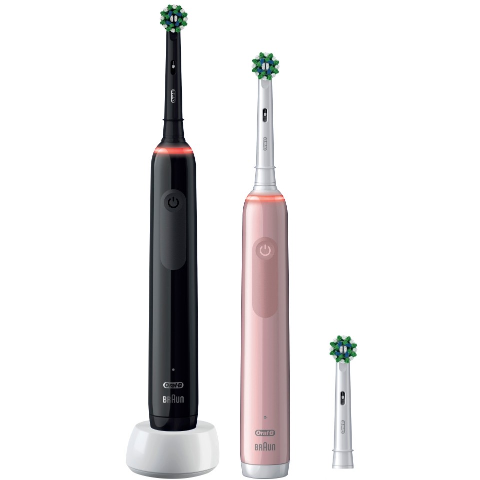 Furçë dhëmbësh elektrike Oral-B Pro 3 3900 Duo – Zezë/Rozë - Figura 2