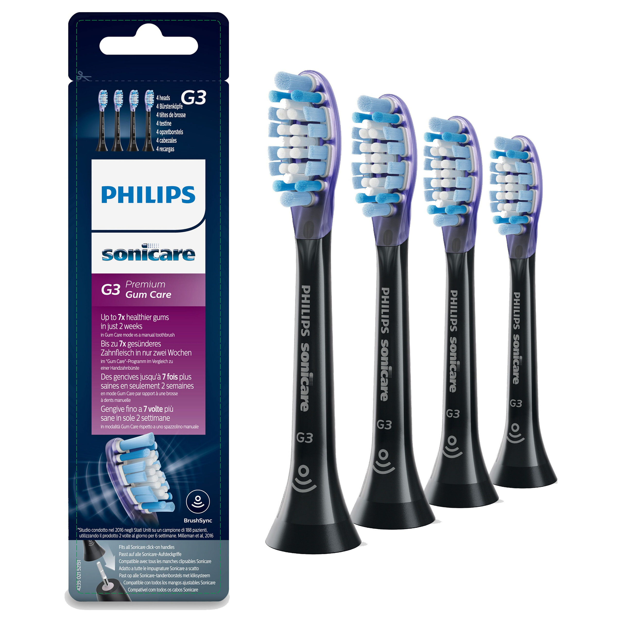 Aksesorë për furçë dhëmbësh Philips Sonicare Premium Gum Care – Zezë - Figura 2