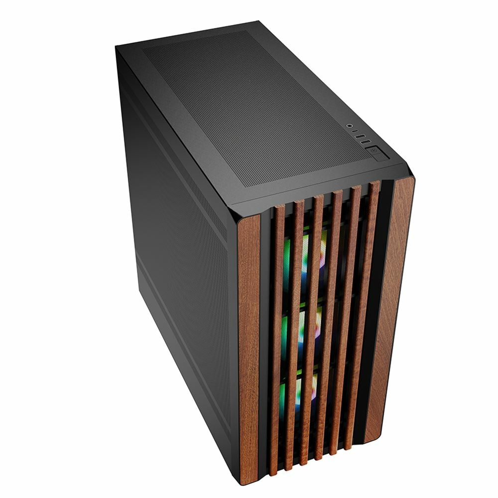 Kasë Midi Sharkoon Rebel C70M, RGB, e zezë - Figura 4