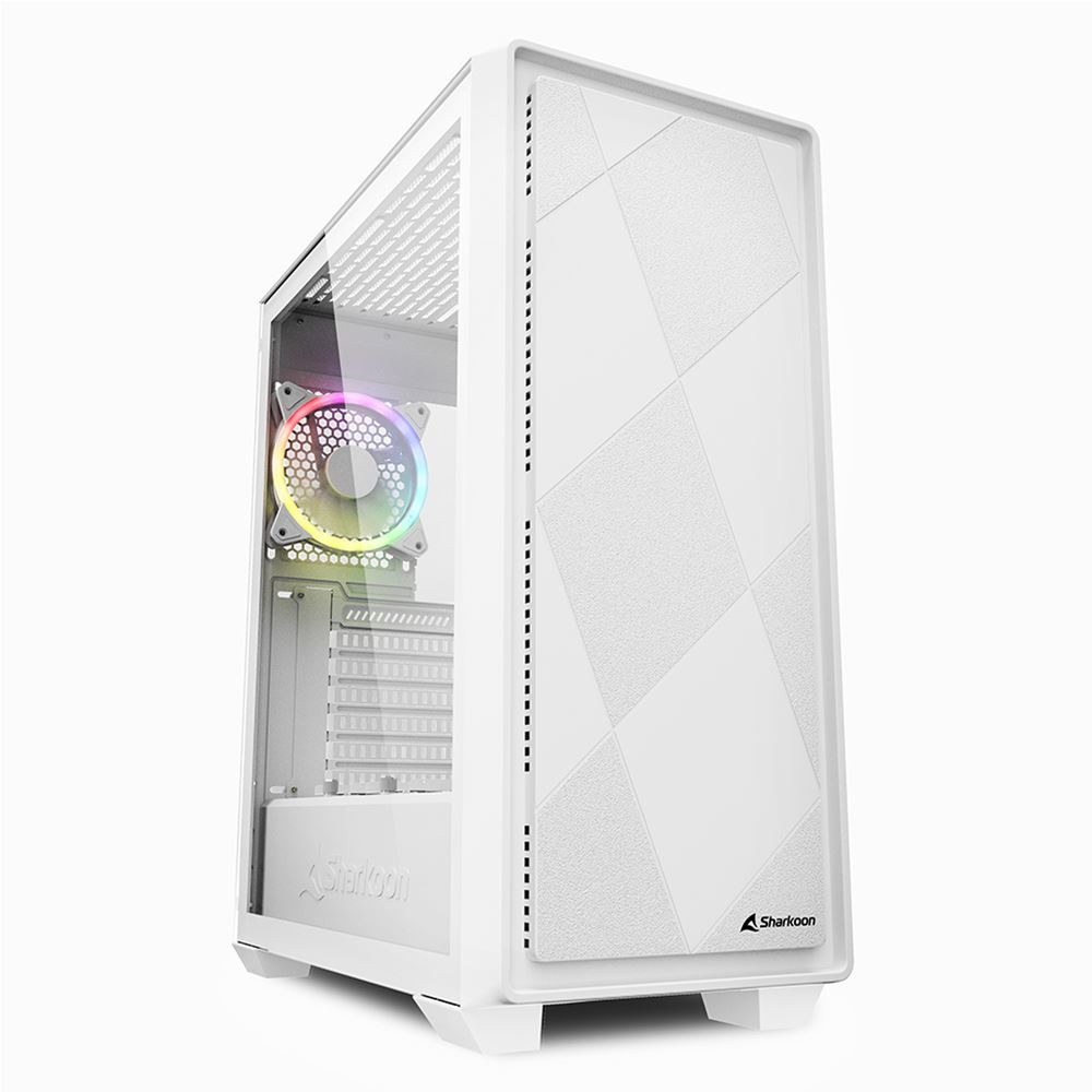 Kasë Midi Sharkoon VS8 RGB – Bardhë