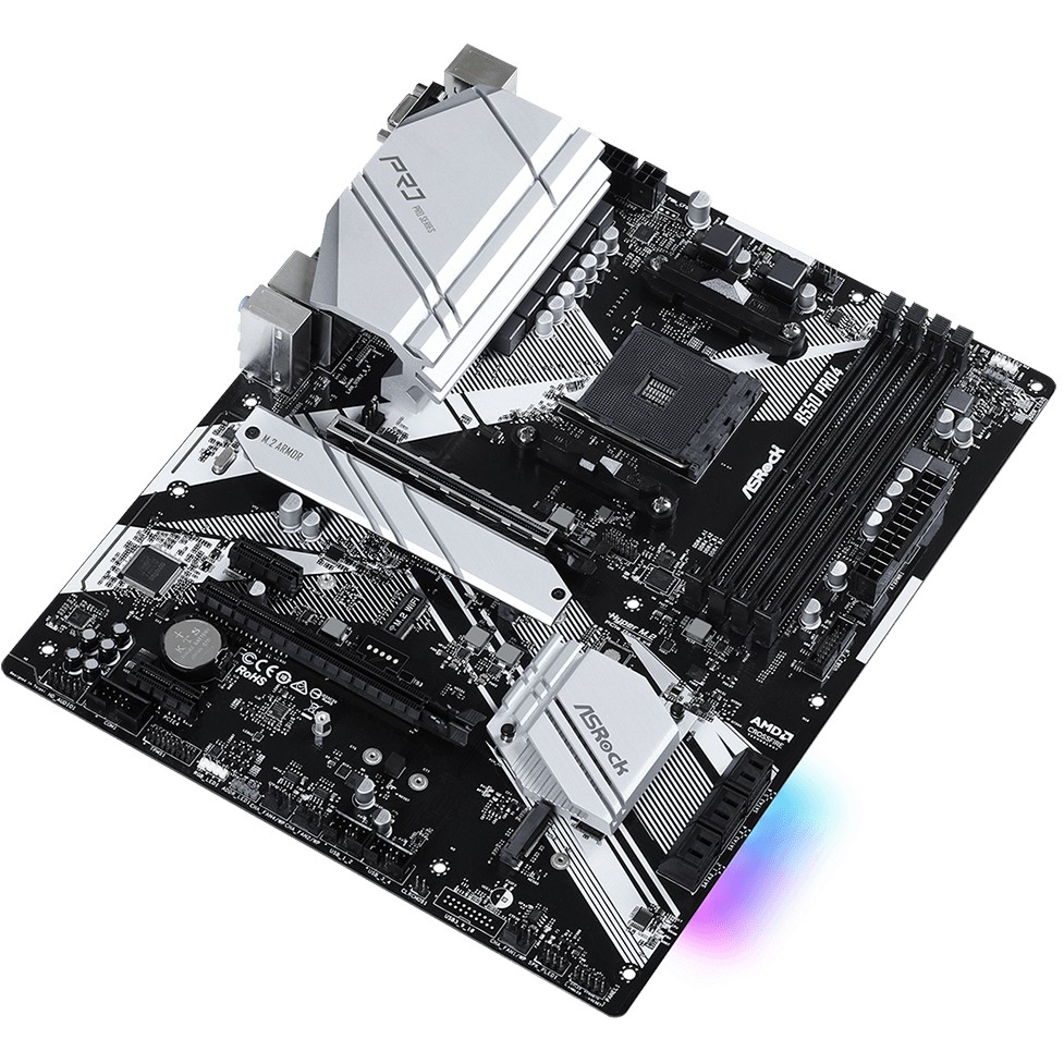 Pllakë Amë AMD AM4 ASRock B550 Pro4 / ATX / DDR4 / VGA+HDMI - Figura 3