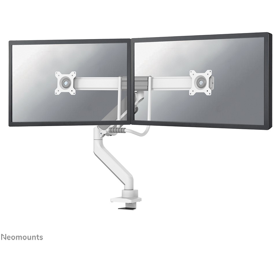 Mbajtëse për Monitor Neomounts Full Motion Tischhalterung për dy ekrane të sheshtë 17-32'' 7KG 2x 8KG Bardhë