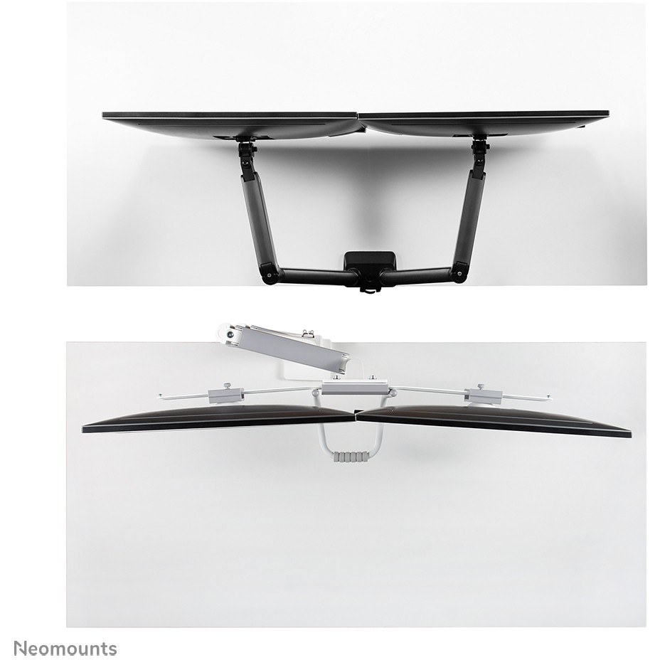 Mbajtëse për Monitor Neomounts Full Motion Tischhalterung për dy ekrane të sheshtë 17-32'' 7KG 2x 8KG Bardhë - Figura 3