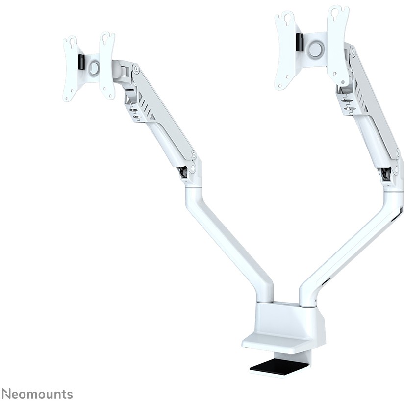 Mbajtëse për Monitor Tilt, swivel, and rotatable desk mount for two flat screens up to 32', 2x 8KG, White Neomounts - Figura 2