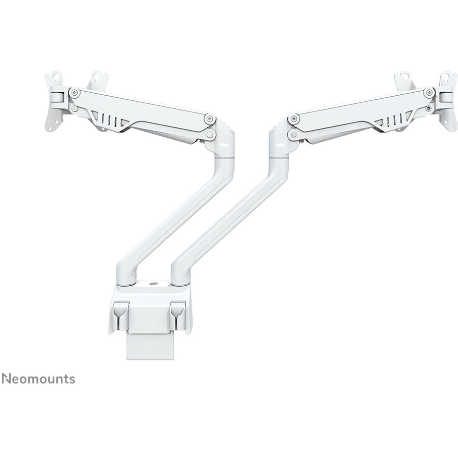 Mbajtëse për Monitor Tilt, swivel, and rotatable desk mount for two flat screens up to 32', 2x 8KG, White Neomounts - Figura 3