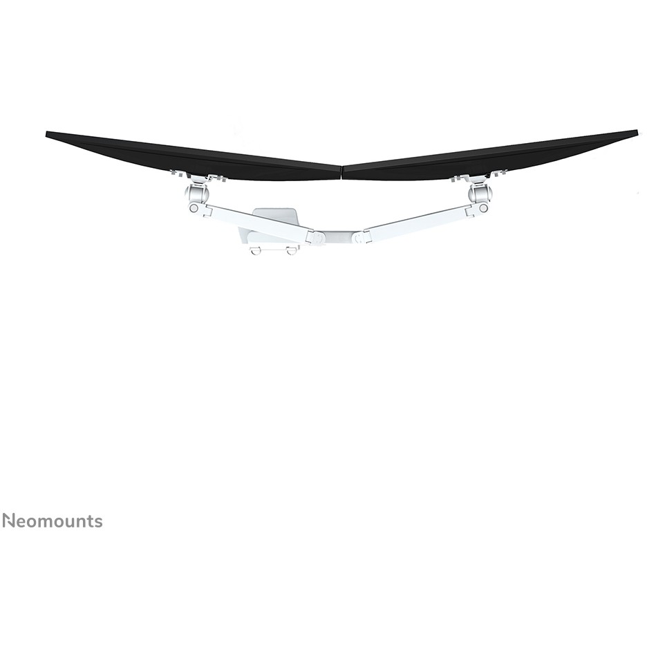 Mbajtëse për Monitor Tilt, swivel, and rotatable desk mount for two flat screens up to 32', 2x 8KG, White Neomounts - Figura 5