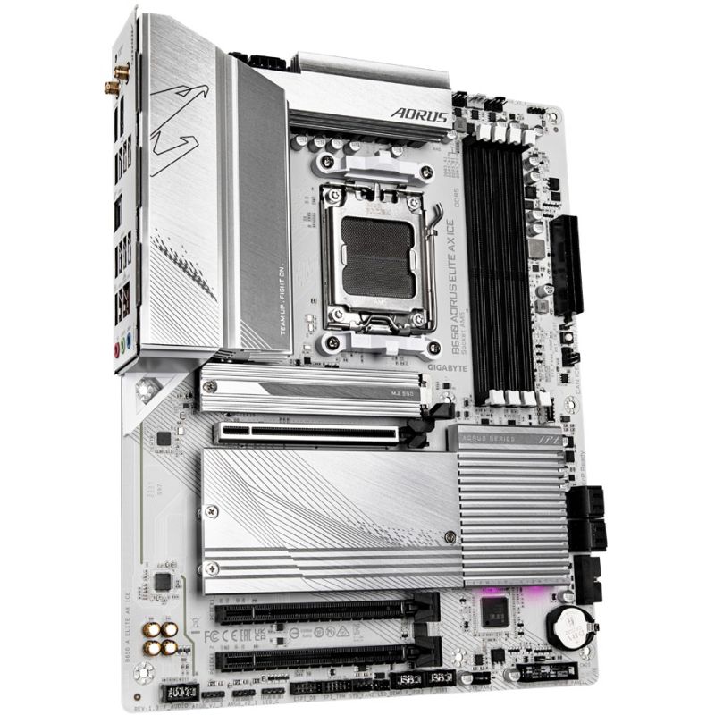 Pllakë Amë AMD AM5 Gigabyte B650 AORUS ELITE AX ICE / DDR5 / HDMI+DP - Figura 2