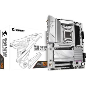 Pllakë Amë AMD AM5 Gigabyte B650 AORUS ELITE AX ICE / DDR5 / HDMI+DP