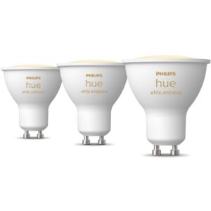Llambë LED Smart Philips Hue White Ambiance GU10 / Paketë 3copë