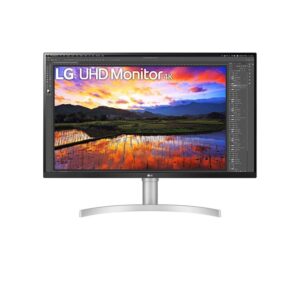 Monitor për punë LG 32UN650K-W / 32″ / 4K Ultra HD IPS LED / 60Hz / 5ms / HDMI + DP / Bardhë