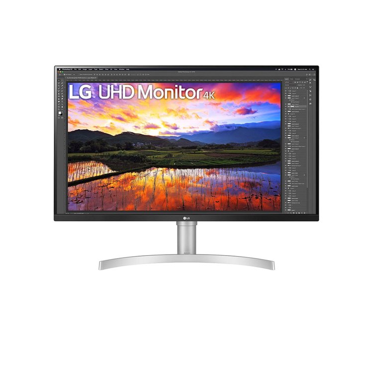 Monitor për punë LG 32UN650K-W / 32″ / 4K Ultra HD IPS LED / 60Hz / 5ms / HDMI + DP / Bardhë