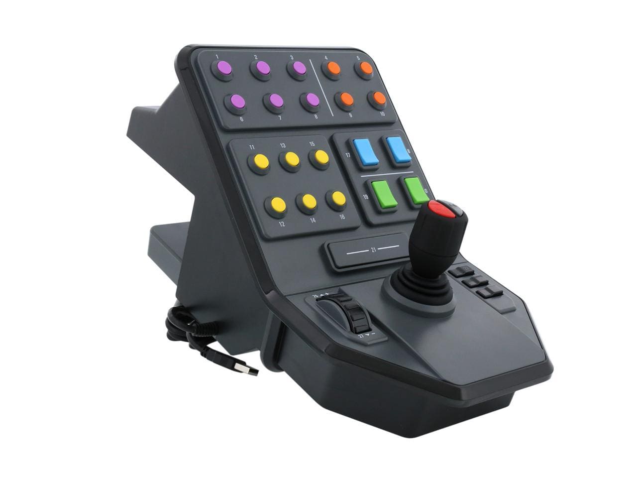 Logitech G Saitek / Farm Sim / Vehicle Side Panel / USB/ E zezë - Figura 2