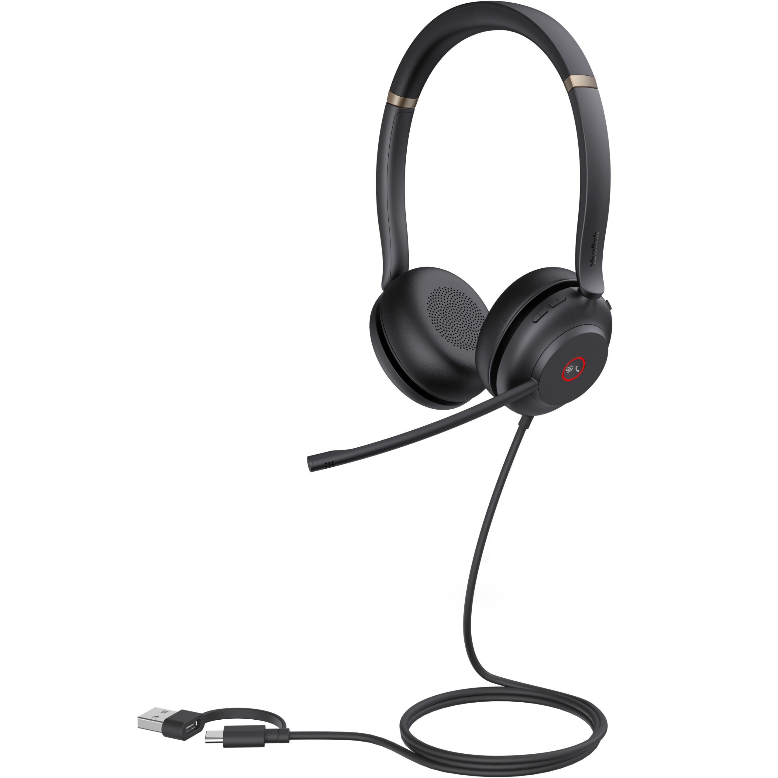 Kufje me Kabllo Yealink / UH37 / Dual Teams / USB‑C/A - Zezë