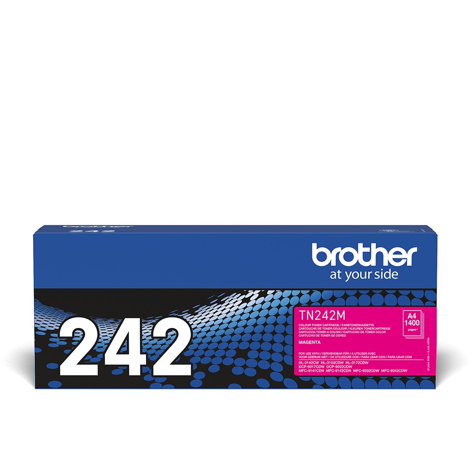 Toner Brother TN-242M Cartridge Original / Up to 1,400 Pages (ISO/IEC 19798 Compliant) - Rozë