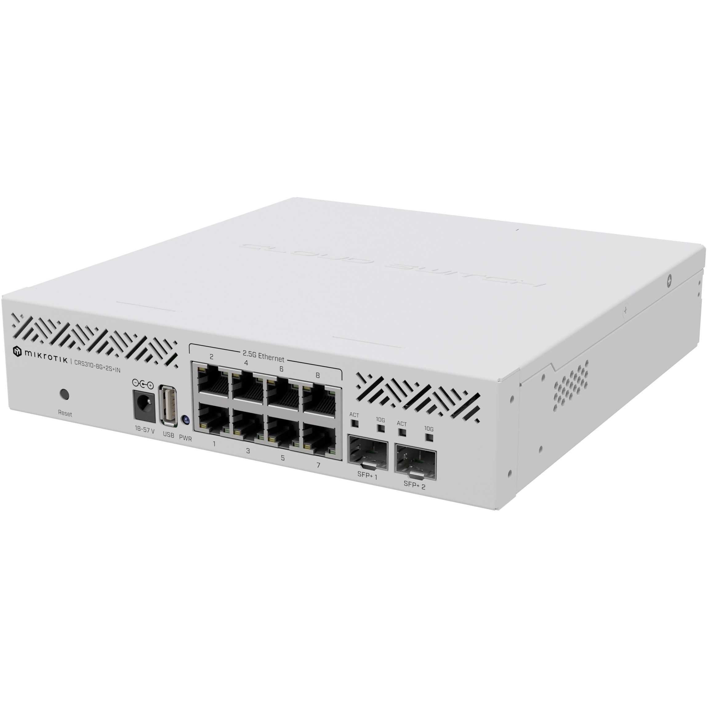 MikroTik 8+2P CRS310-8G+2S+IN M RM - Switch