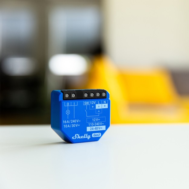Aksesorë për rrjet Shelly Relais "1 Gen3" max 16A WLAN BT - Figura 2