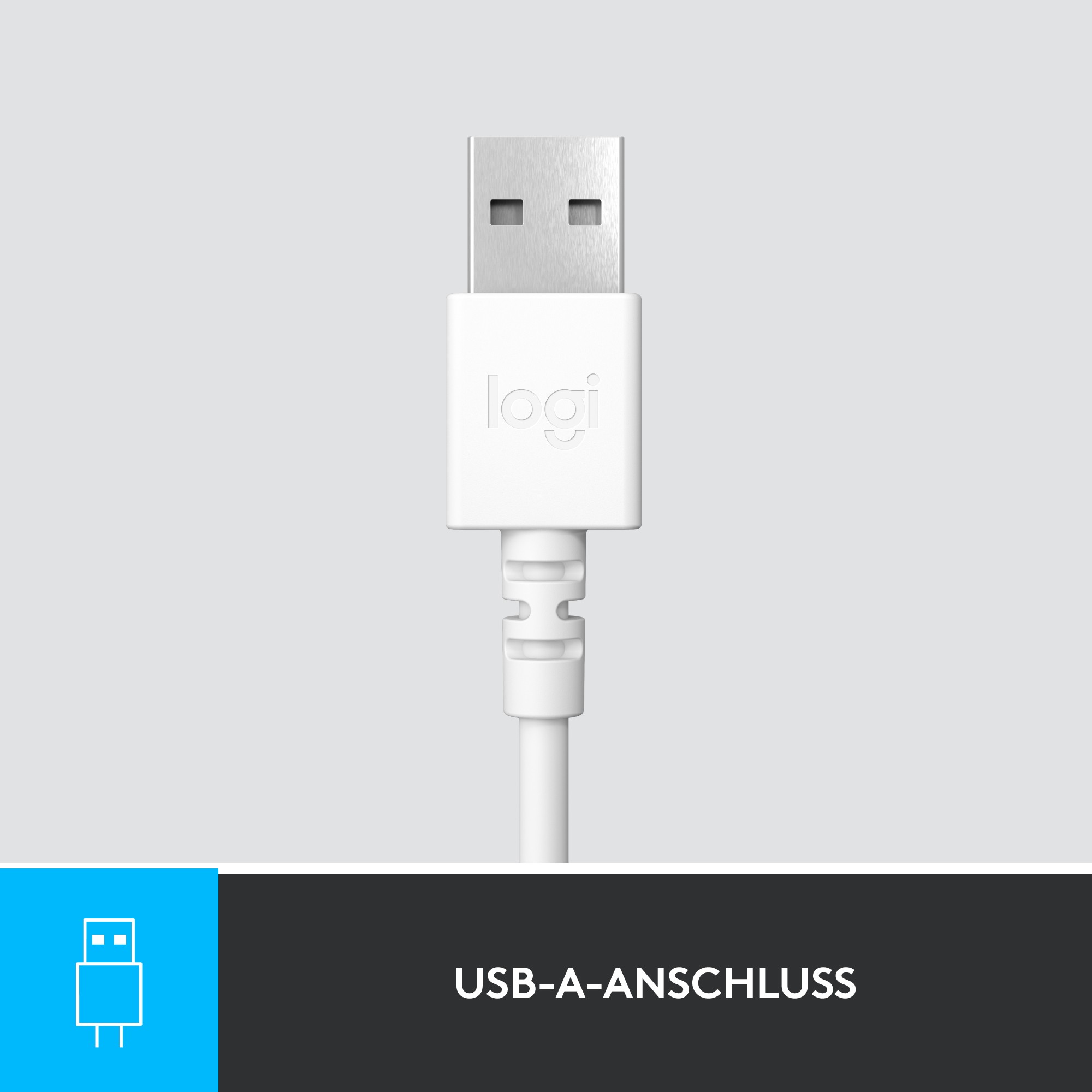 Kufje Logitech H390, USB-A, të bardha - Figura 3