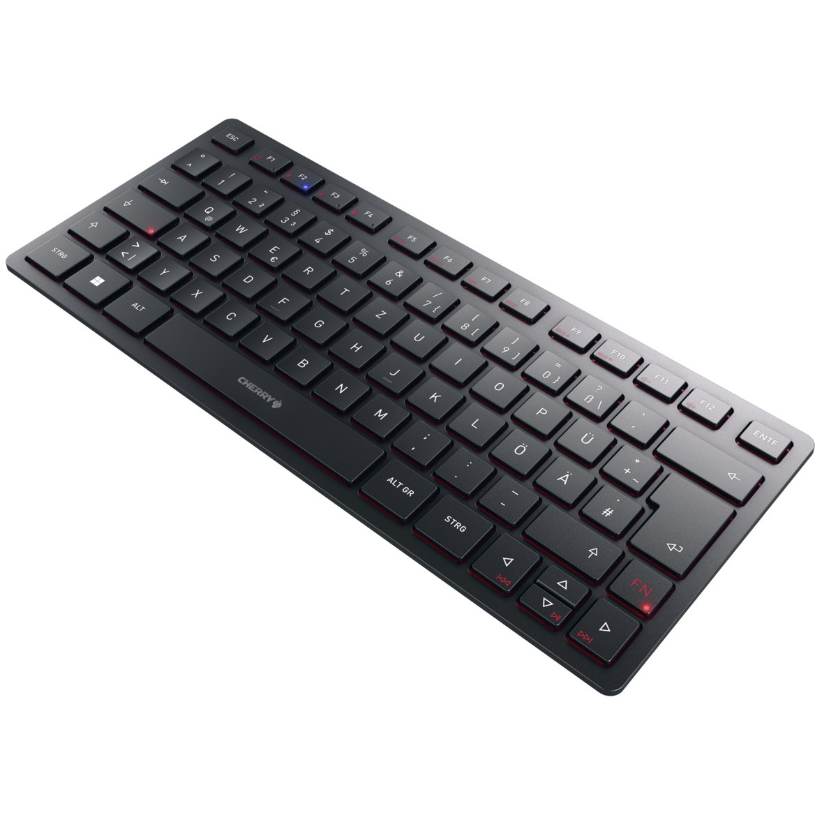 Tastierë Cherry KW 9200 MINI, gjermanisht, e zezë