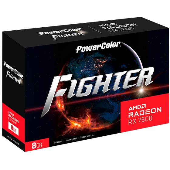 Kartelë Grafike AMD RX 7600 8GB PowerColor Fighter Radeon GDDR6 - Figura 5