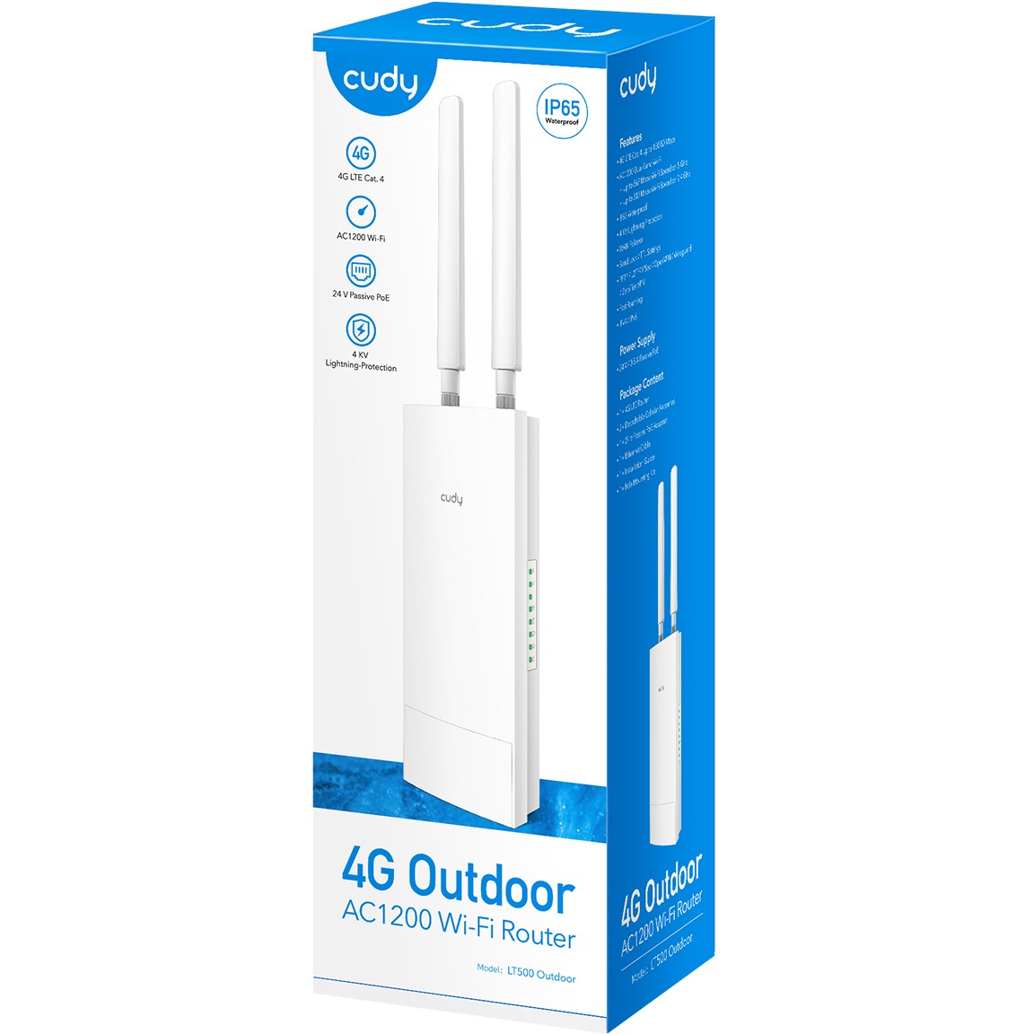 Cudy LT500 Outdoor 4G LTE Wi-Fi 5 AC1200 Router me SIM & IP65 - Figura 5