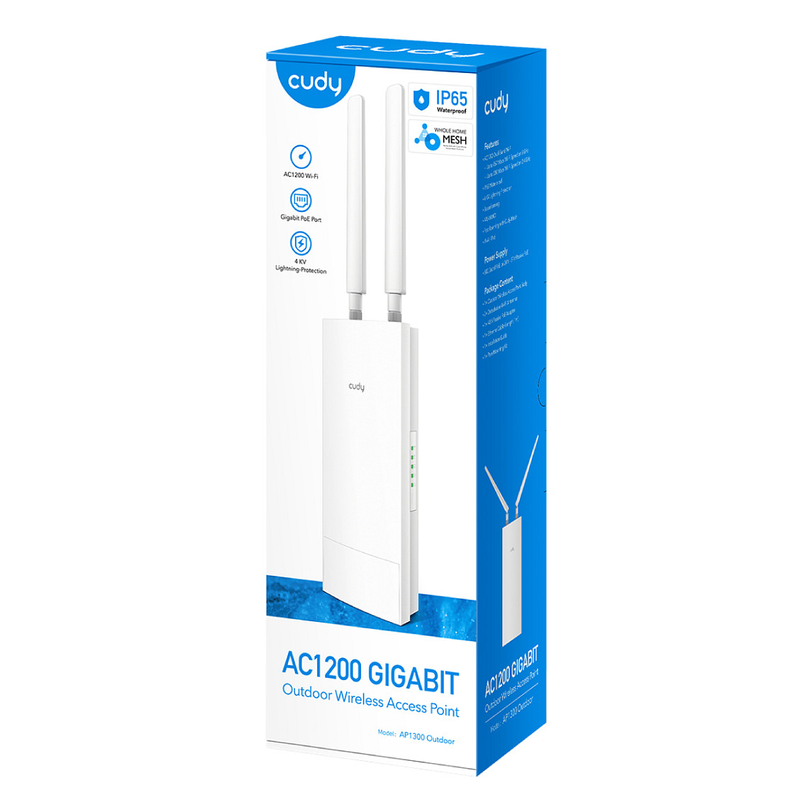 Access Point Cudy AC1200 WiFi Gigabit Outdoor – Bardhë - Figura 5