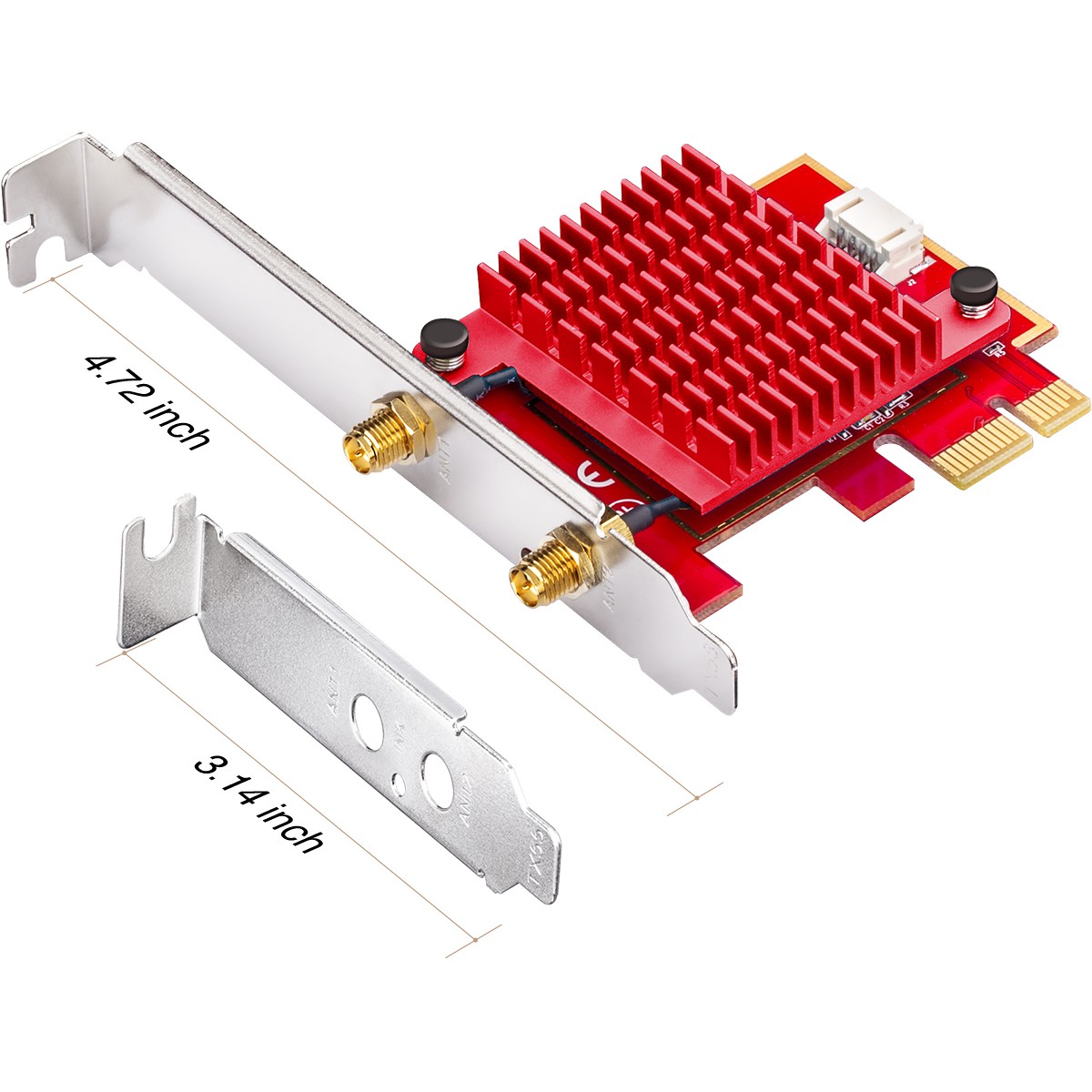 Kartë rrjeti Cudy AX5400 Wi-Fi 6E PCI Express Adapter - Figura 2