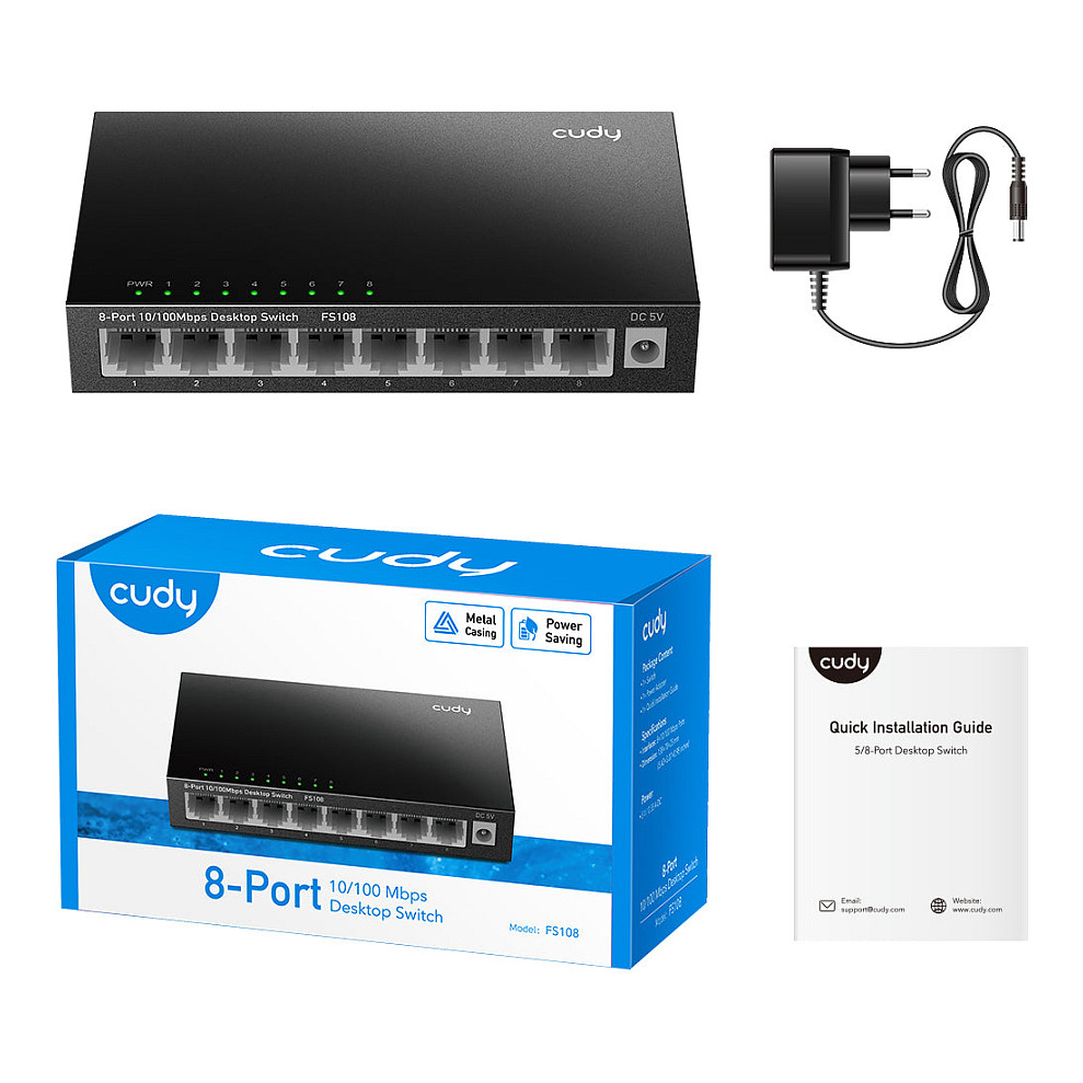 Switch Rrjeti Cudy FS108 / 8-Port Fast Ethernet 10/100 - Figura 3
