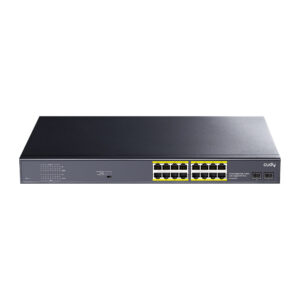 Cudy GS1020PS2 16-Port Gigabit PoE+ Managed Switch me 2x SFP Uplink 200W Rackmount për CCTV & Business Network