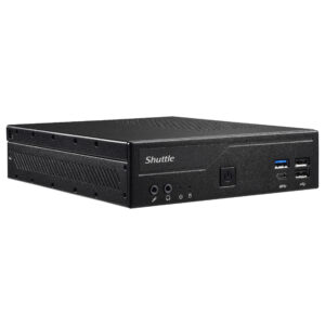 Shuttle XPC Slim DH610 Barebone Mini PC Intel H610 / LGA1700 / 2x DDR4 SO-DIMM / M.2 NVMe / Dual LAN / Triple Display – E zezë