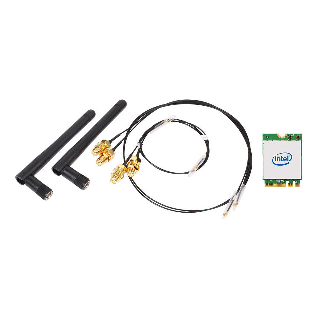 Barebone WLAN Kit M.2 Intel AX200 WiFi 6 Bluetooth 5.2 Universal Adapter Kit
