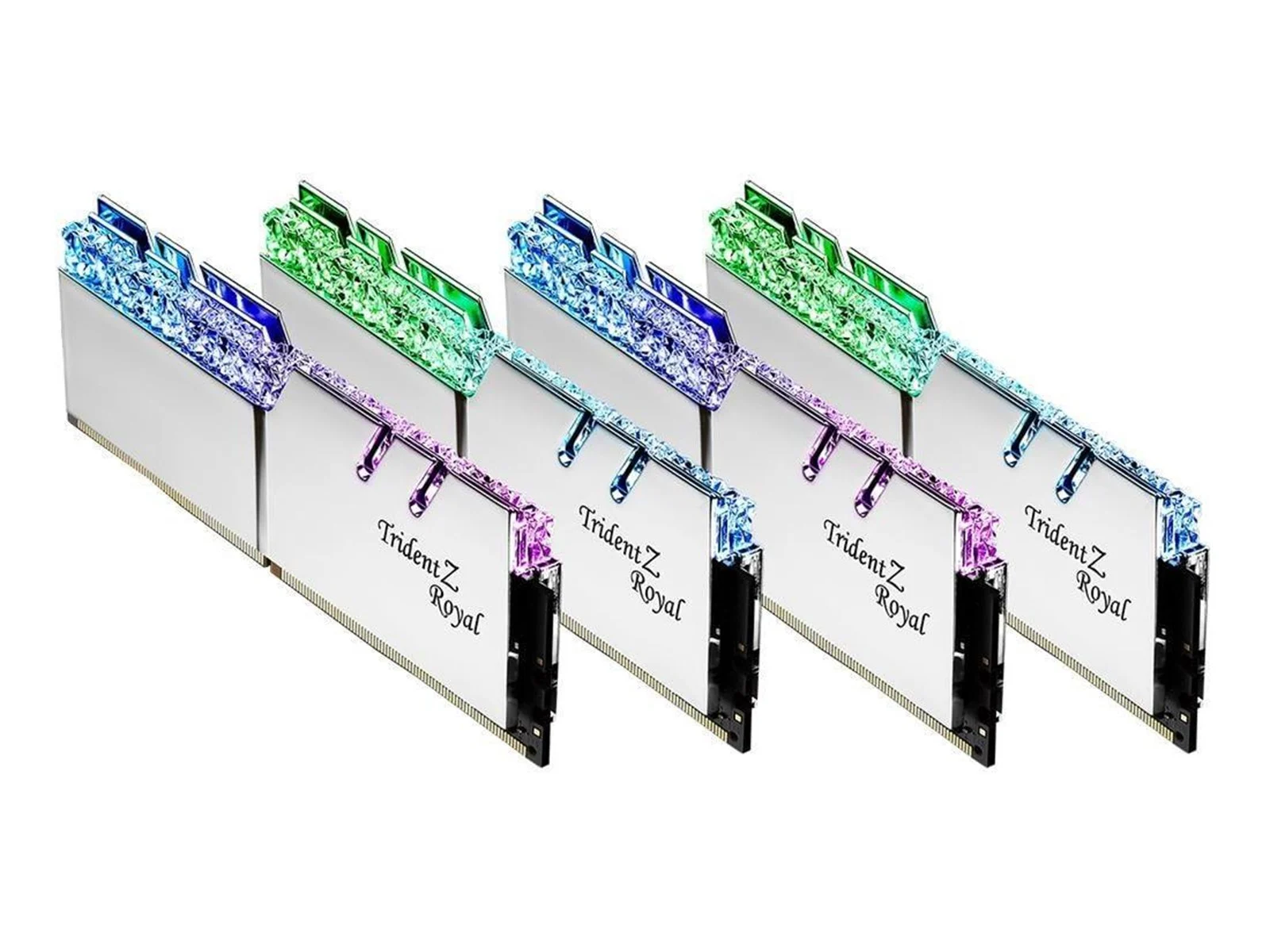 RAM Memorie G.Skill Trident Z Royal DDR4-3200 CL16 / 64GB (4x16GB) / DIMM / Quad-Kit / Intel XMP – Argjendi