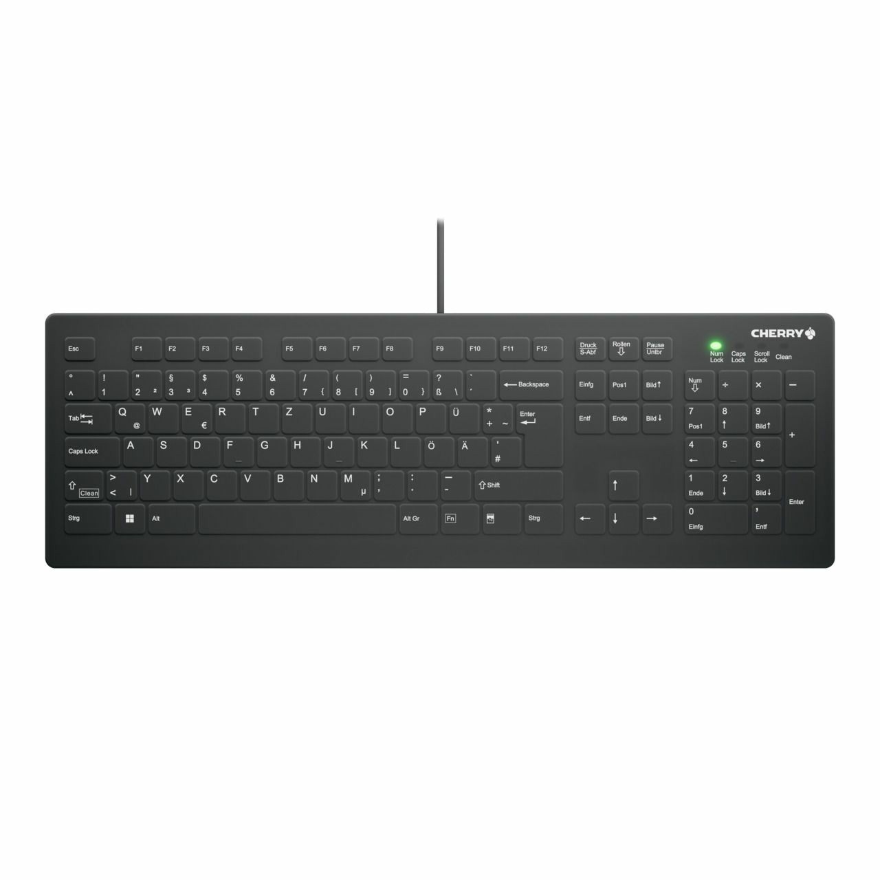 Tastierë Me kabllo Cherry AK-C8112 Medical / QWERTZ – Zezë