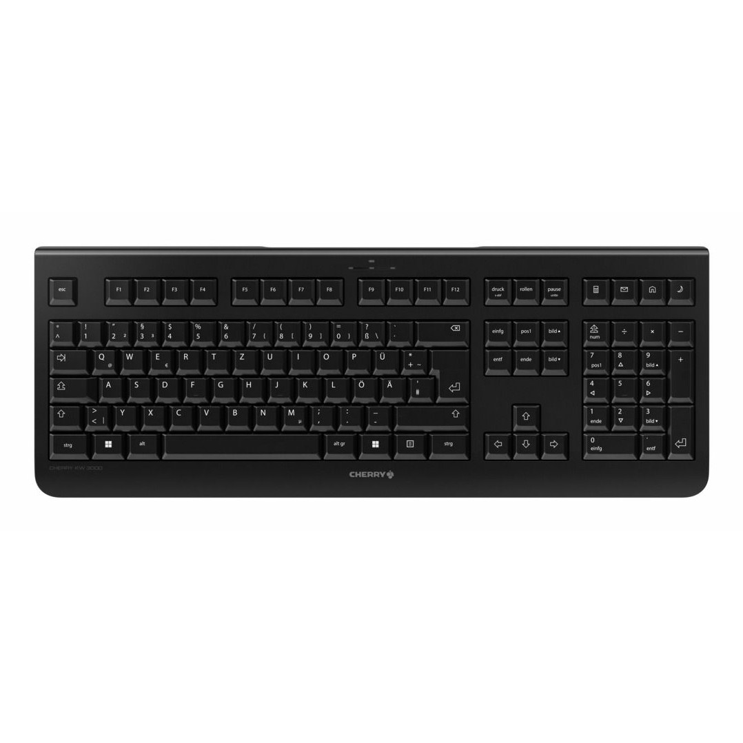 Tastierë Cherry KW 3000 / Pa kabllo / QWERTZ / e zezë