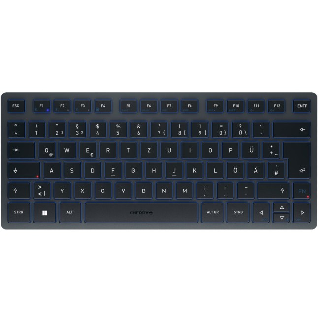 Tastierë Pa kabllo Cherry KW 7100 MINI / QWERTZ – Zezë / Blu