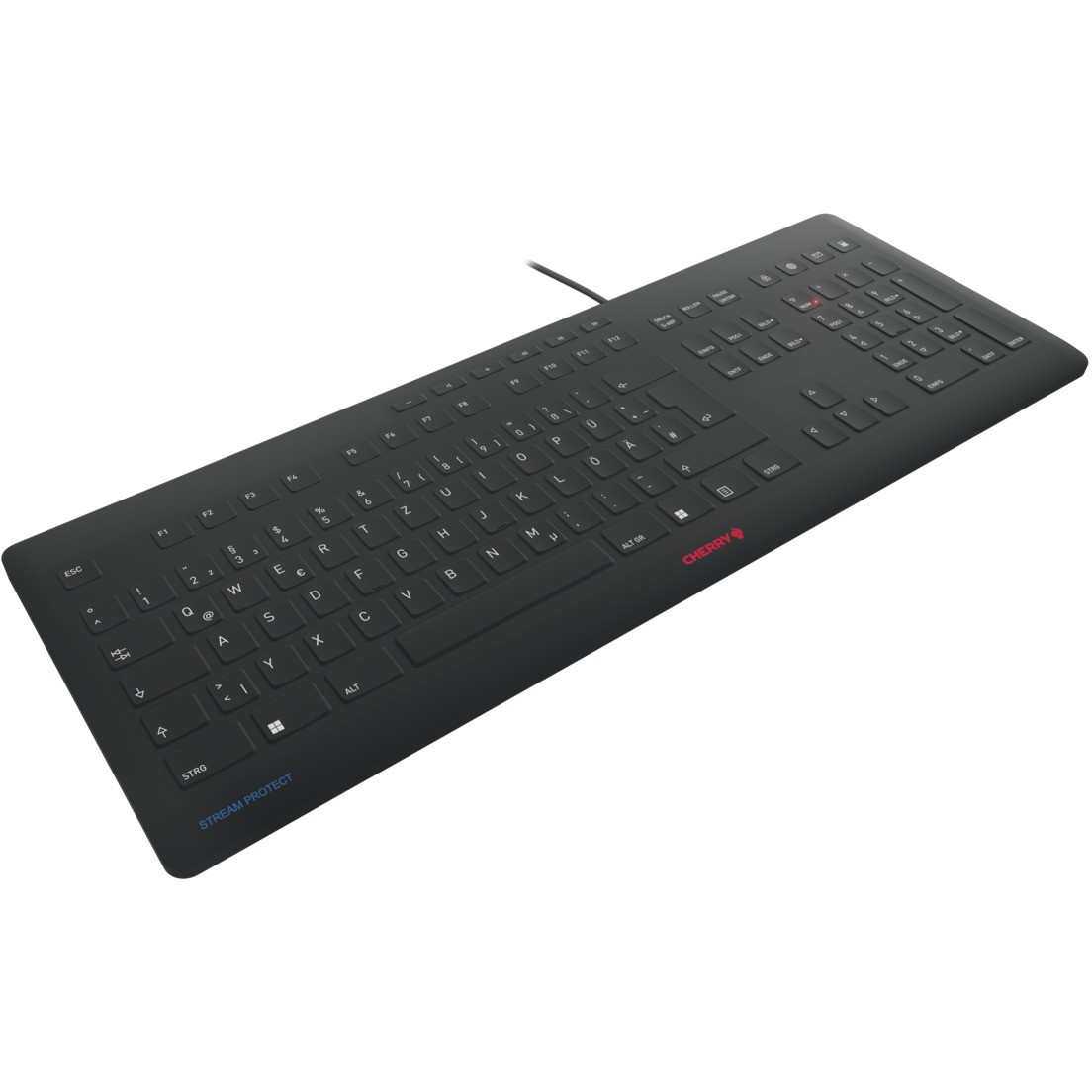 Tastierë me kabllo CHERRY STREAM PROTECT Keyboard (DE) – Zezë - Figura 4