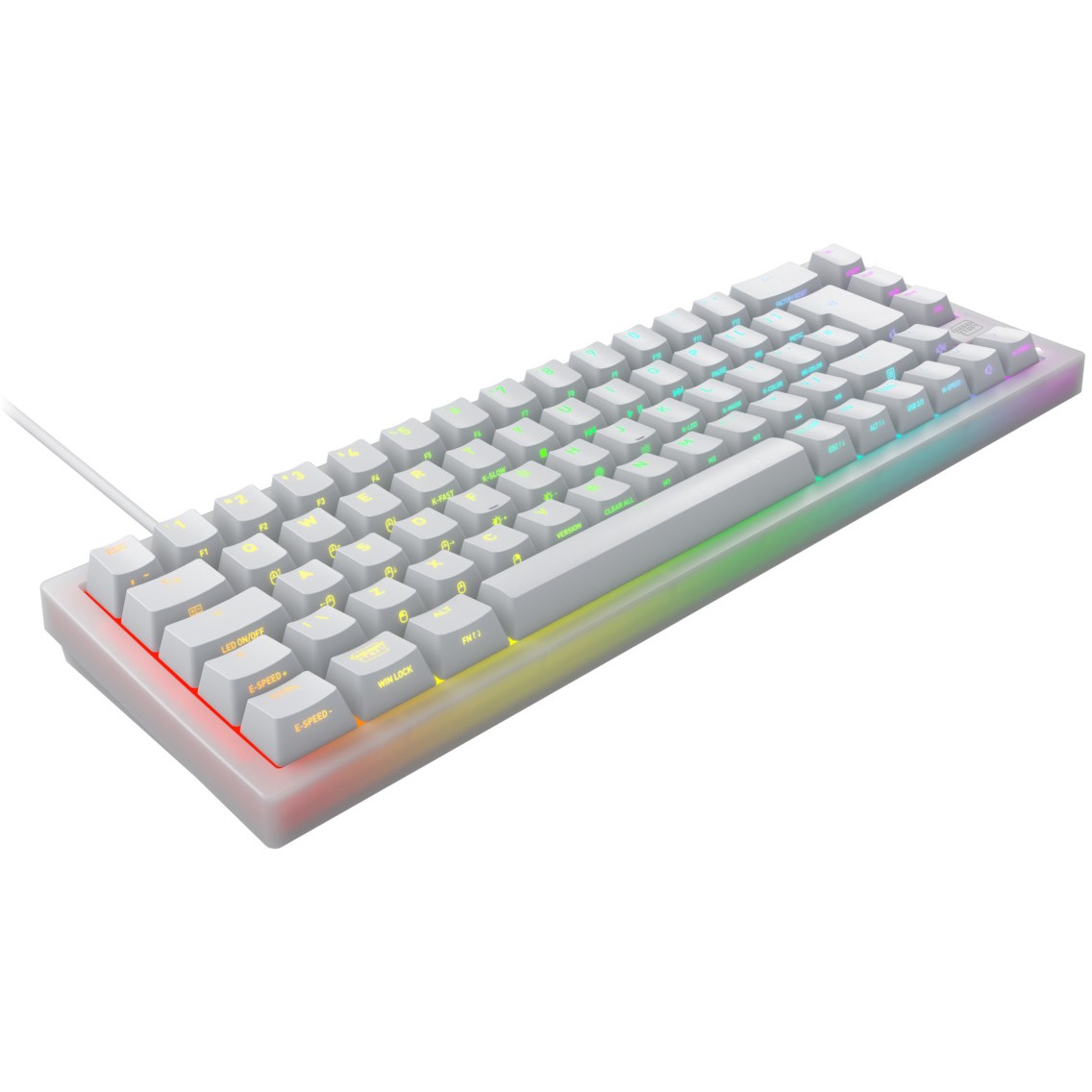 Tastierë Gaming Cherry Xtrfy K5V2 Compact RGB Wired / MX2A Red / QWERTZ- Bardhë - Figura 3