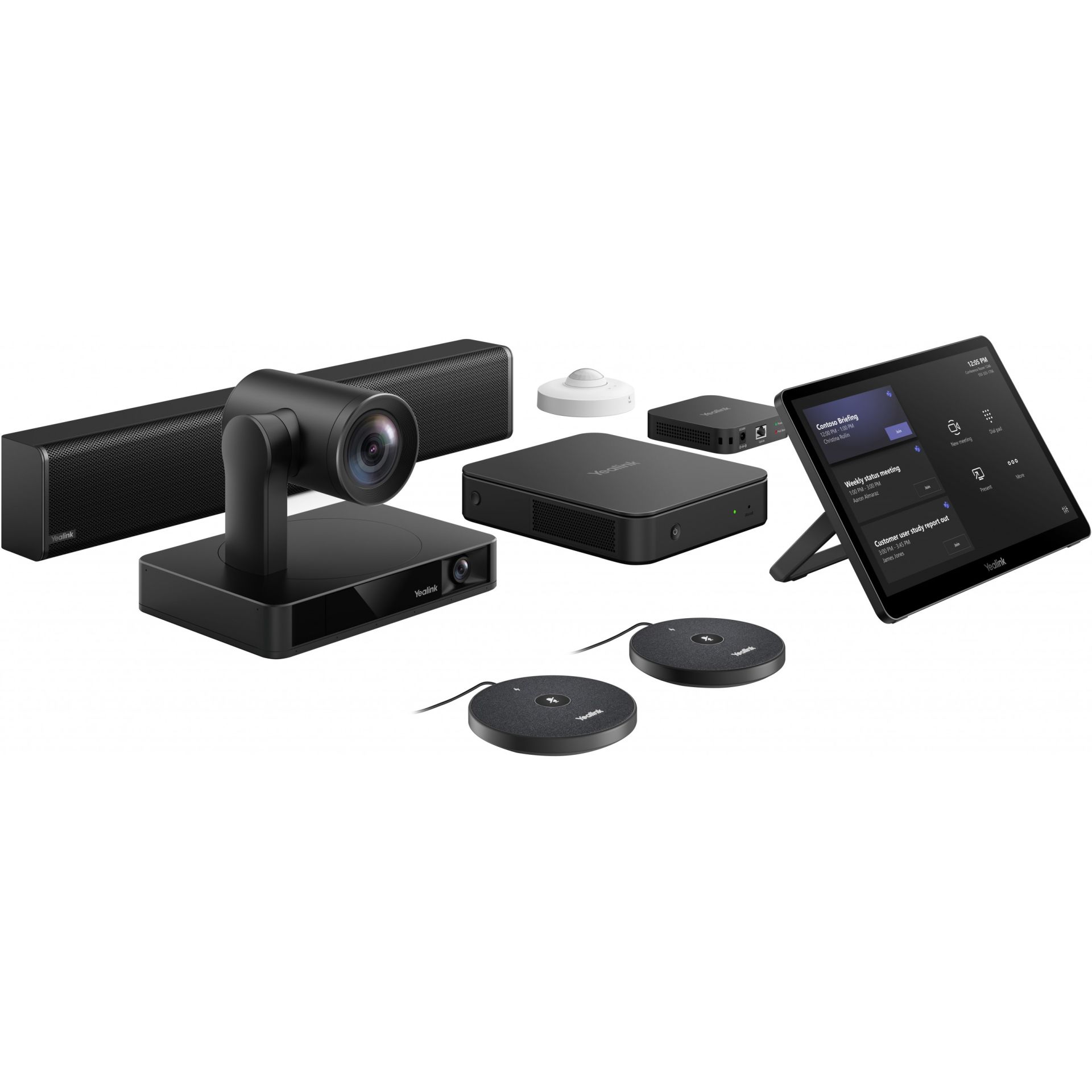 Sisteme për Konferencë Yealink MVC860-C5-710 / MSTeams Rooms / Kamera PTZ 4K / PC Mini / Touch Panel
