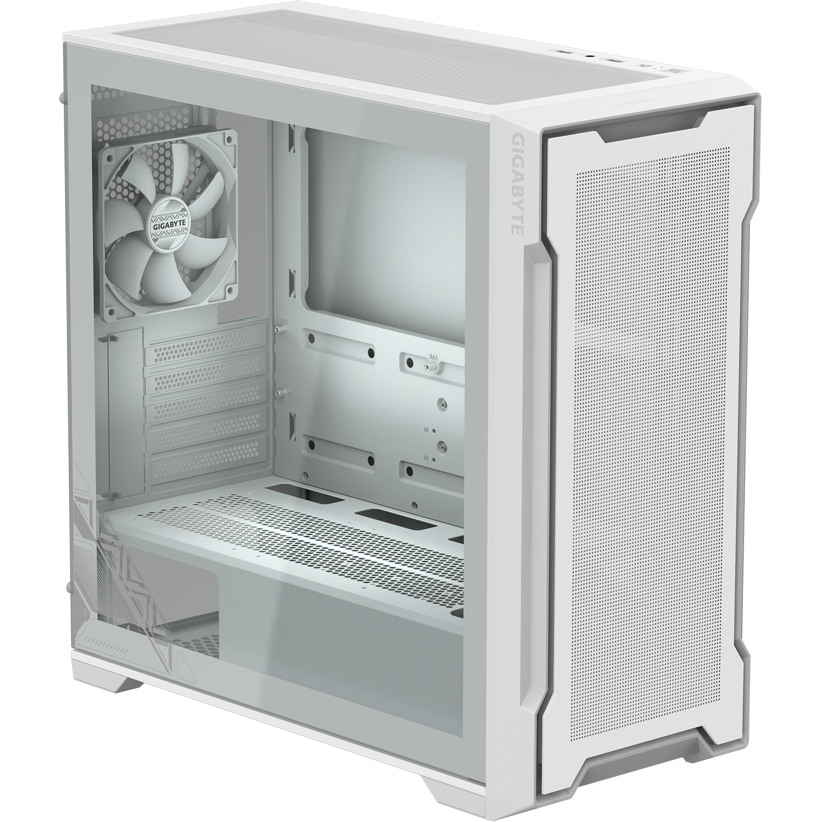 Kasë GIGABYTE C102GI Mini Tower – Bardhë - Figura 2