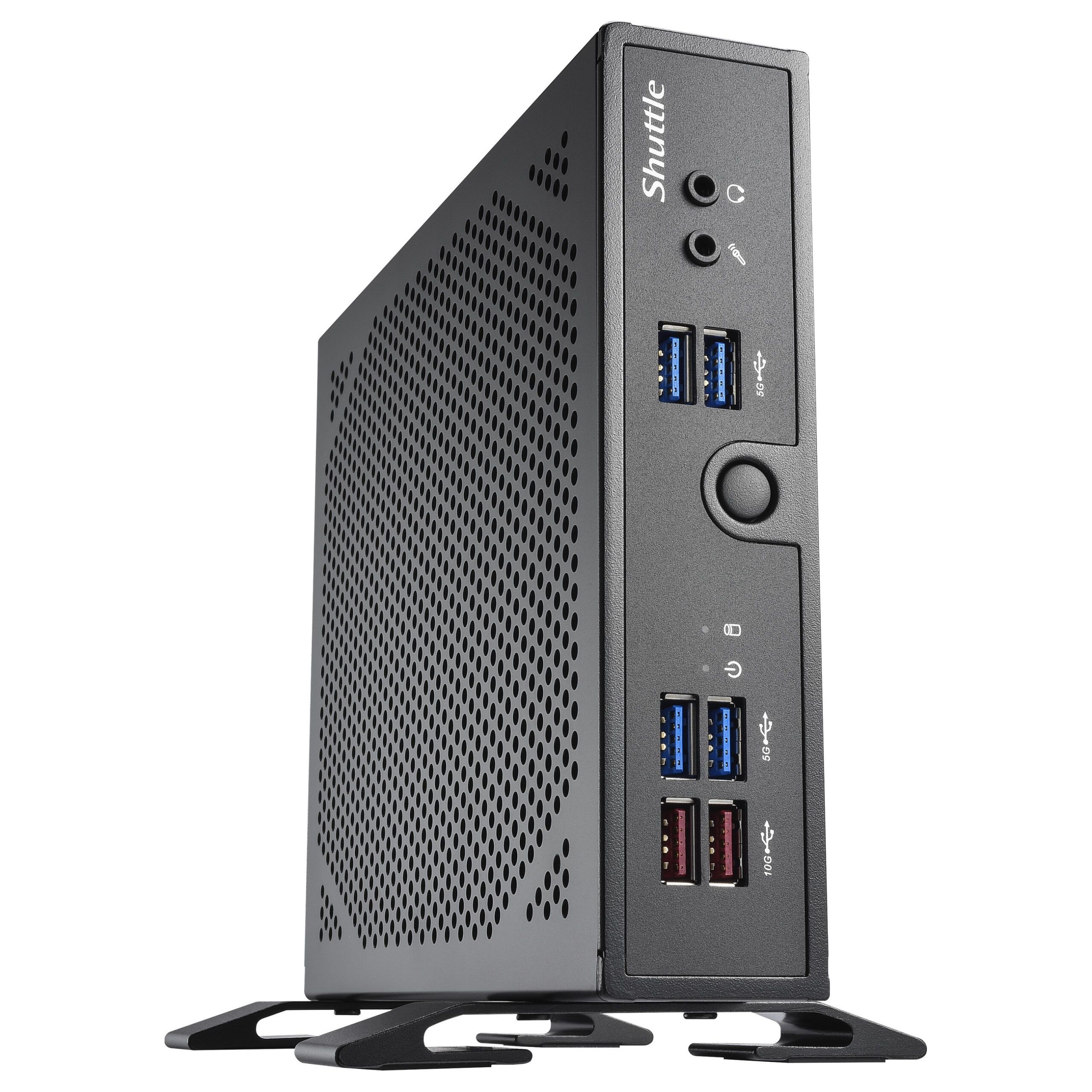 Shuttle XPC Slim DS50U Barebone Mini PC Intel Celeron 7305 / 2x DDR5 SO-DIMM / M.2 NVMe & SATA / Dual Display – E zezë