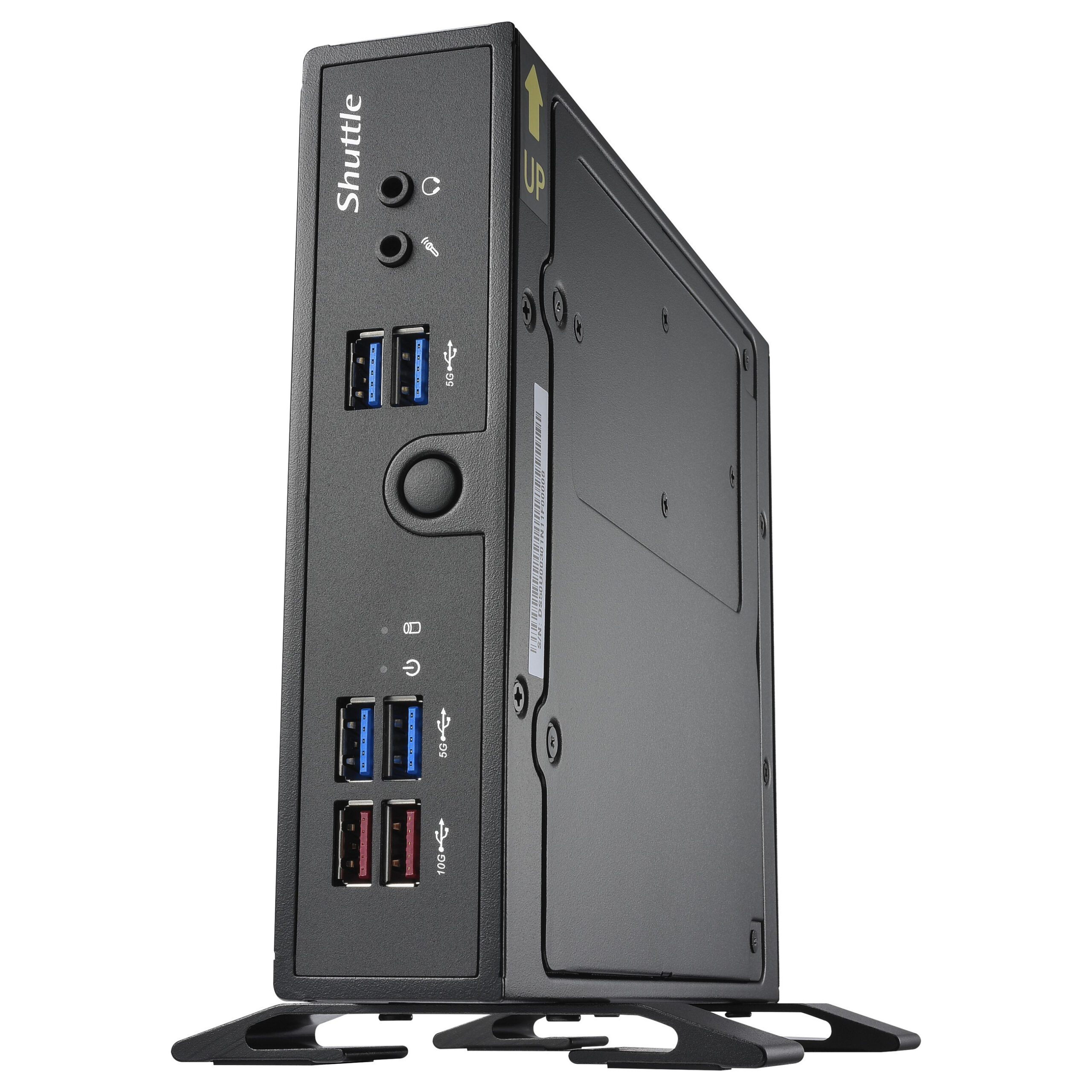 Shuttle XPC Slim DS50U Barebone Mini PC Intel Celeron 7305 / 2x DDR5 SO-DIMM / M.2 NVMe & SATA / Dual Display – E zezë - Figura 2