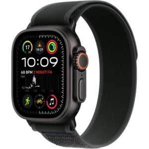 Orë e mençur APPLE Watch Ultra 2 GPS + Cellular / 49mm / Black Titanium Case / Black Trail Loop / M-L