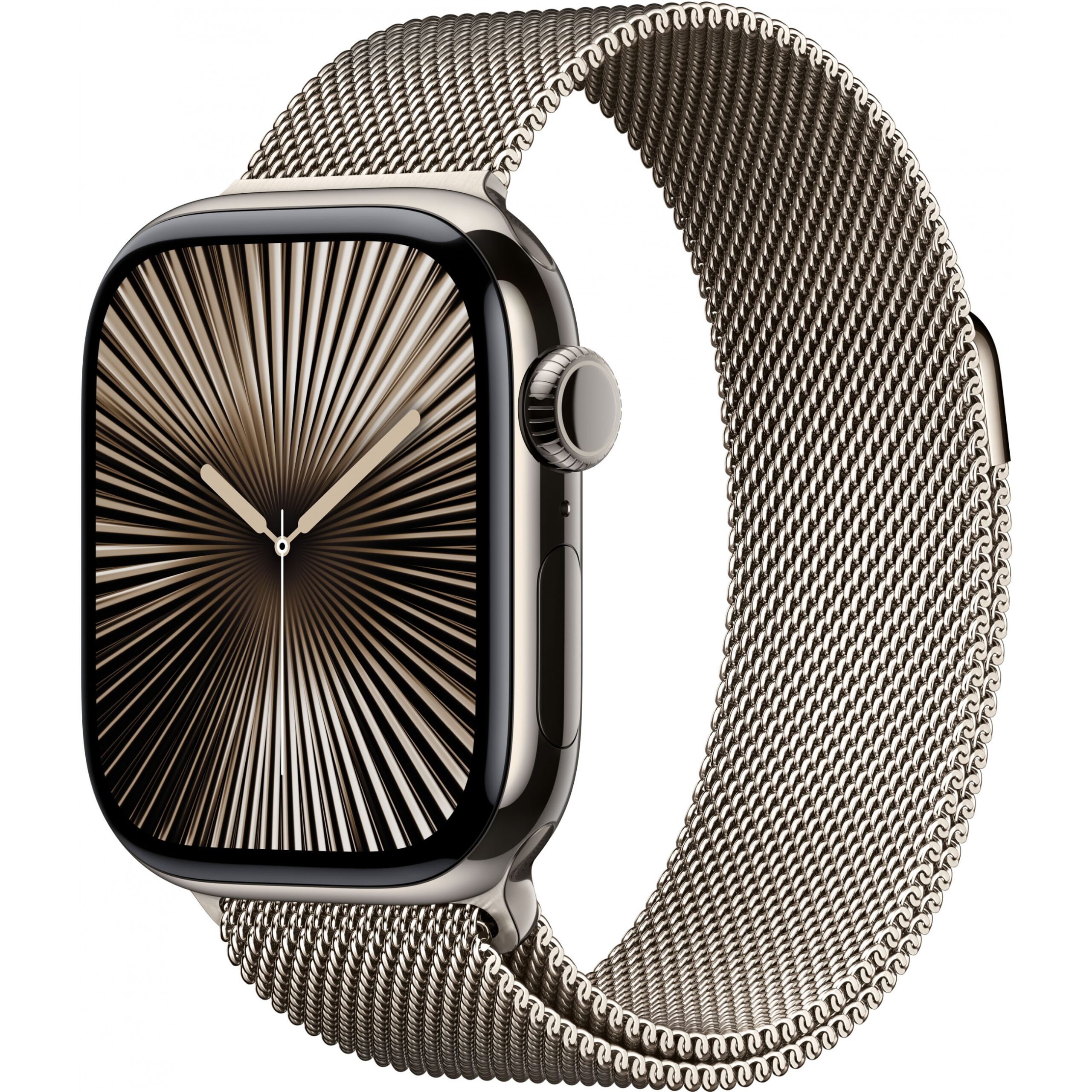 Apple Watch Series 10 GPS + Cellular 42mm Natural Titanium Case with Natural Milanese Loop 64GB