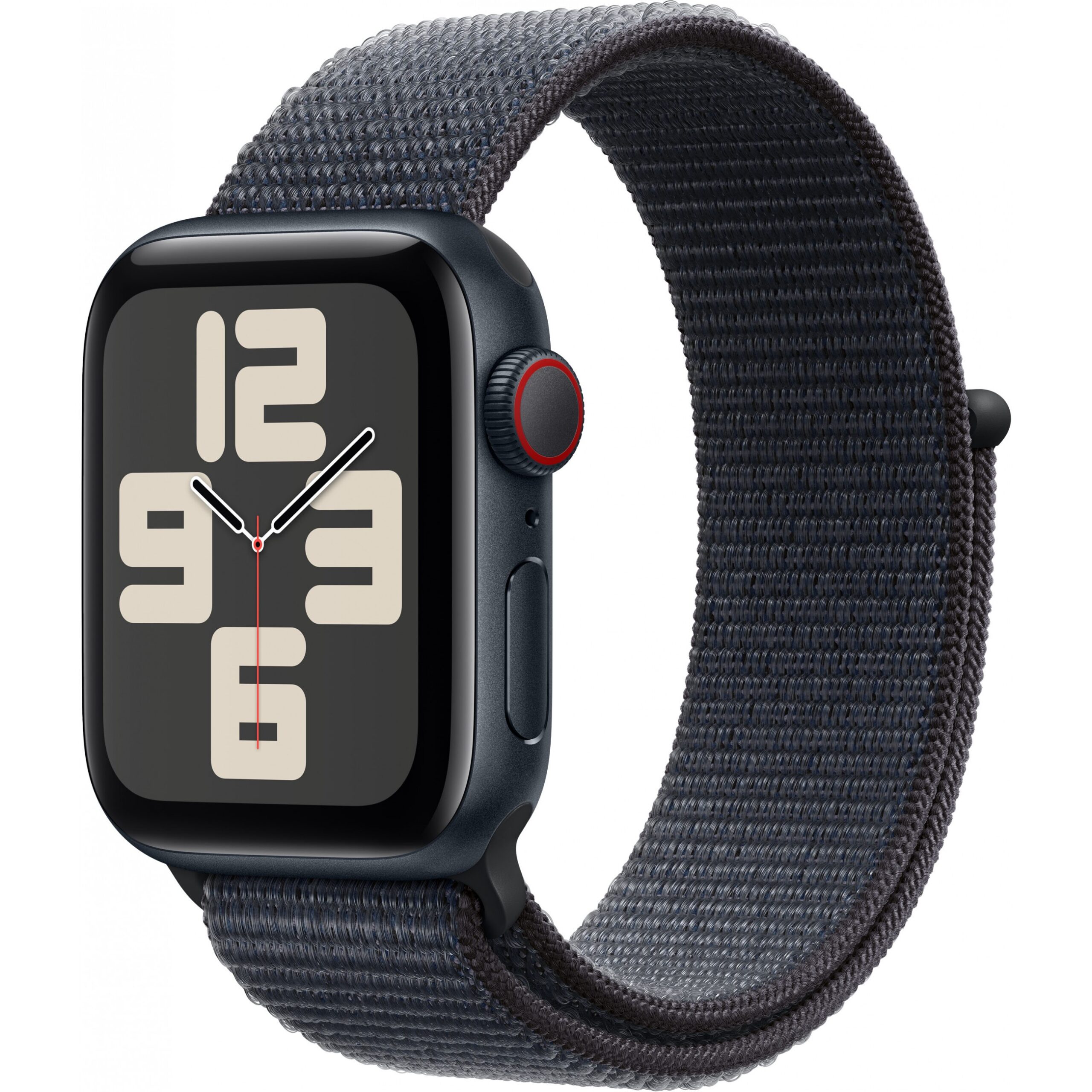 Apple Watch SE / 40mm / GPS + Cellular /Midnight Aluminum Case with Ink Sport Loop Band