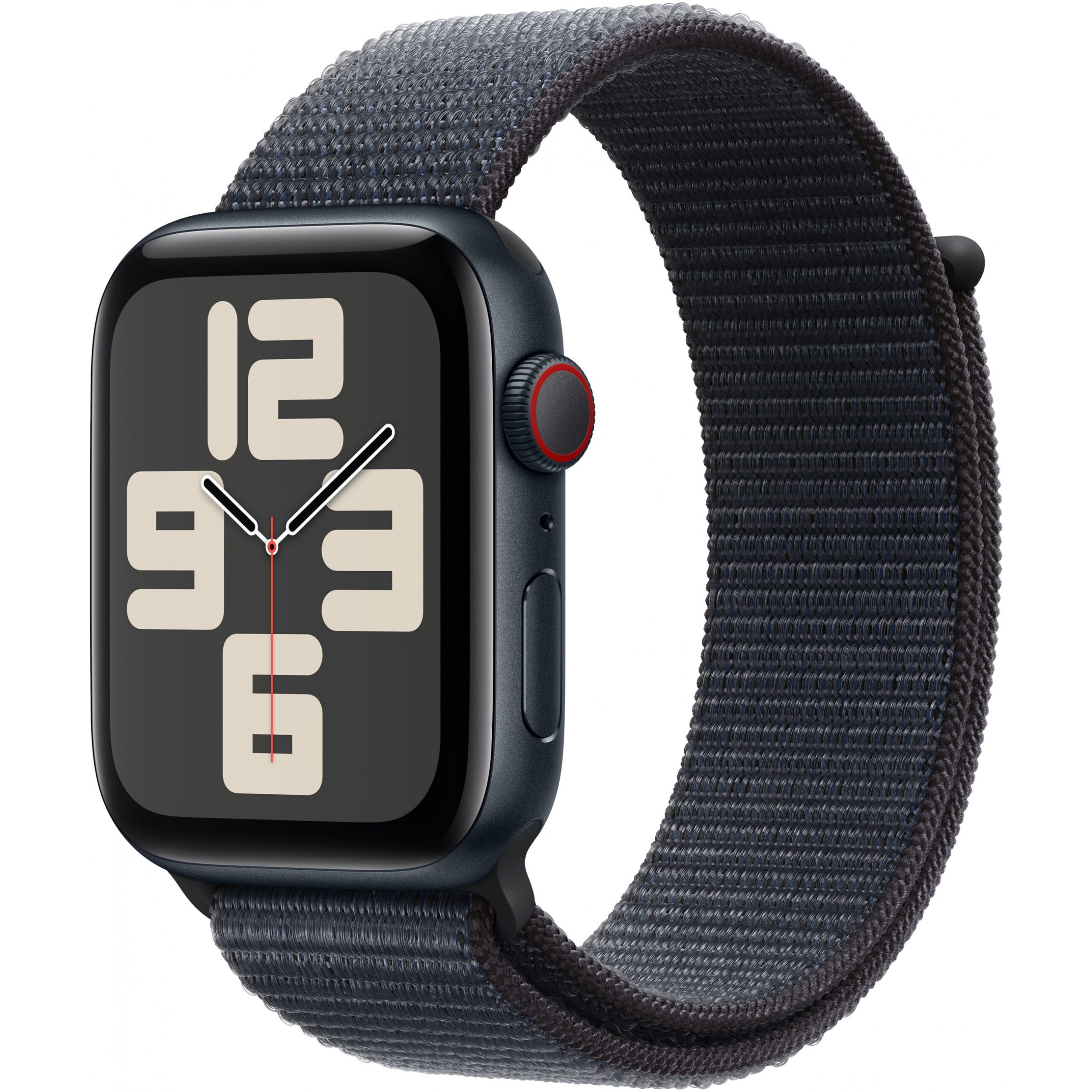 Apple Watch SE / GPS + Cellular / 44mm / Midnight Aluminium Case me Ink Sport Loop