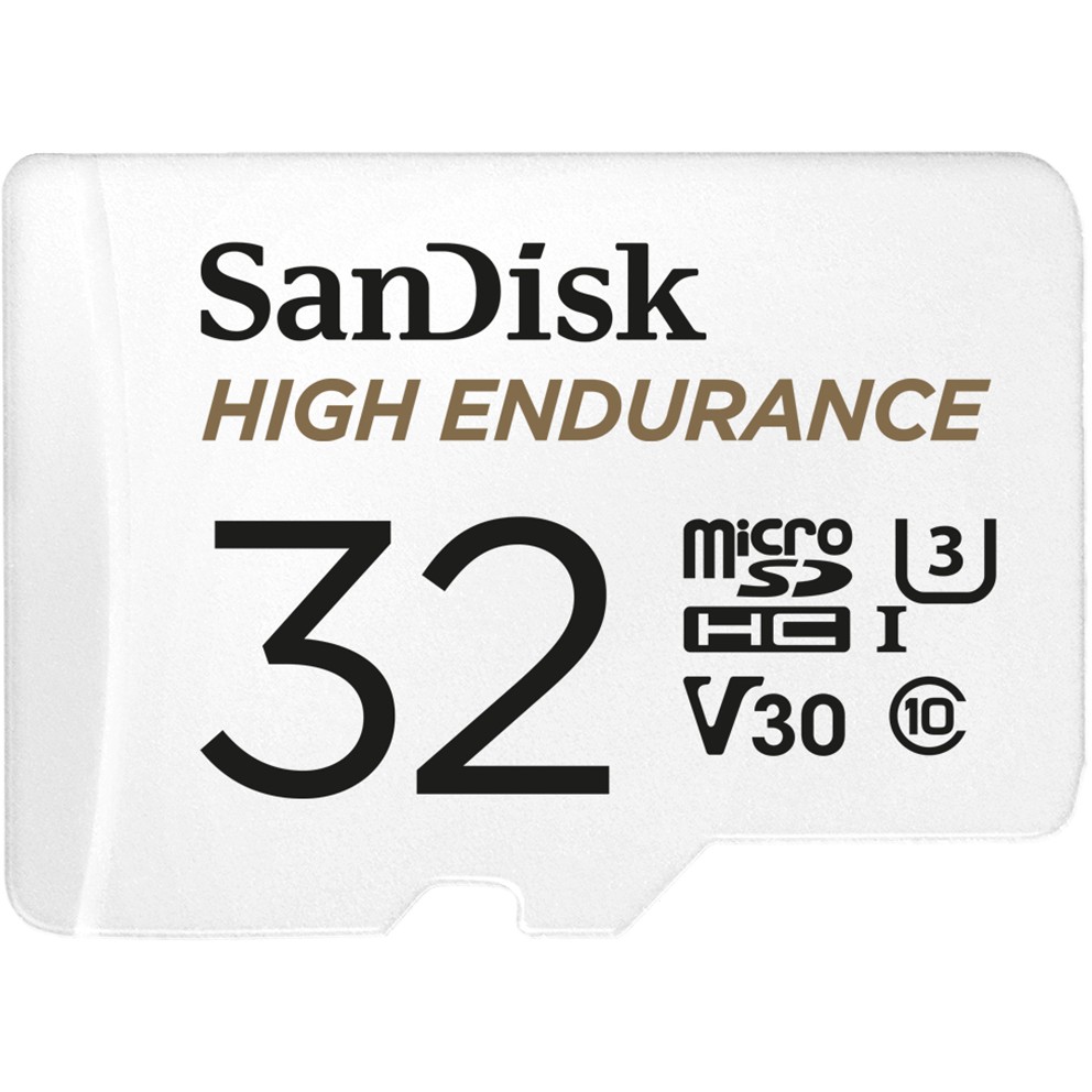 Kartë Memorie SD 32GB SanDisk High Endurance MicroSDHC / 100Mbps / Adapter