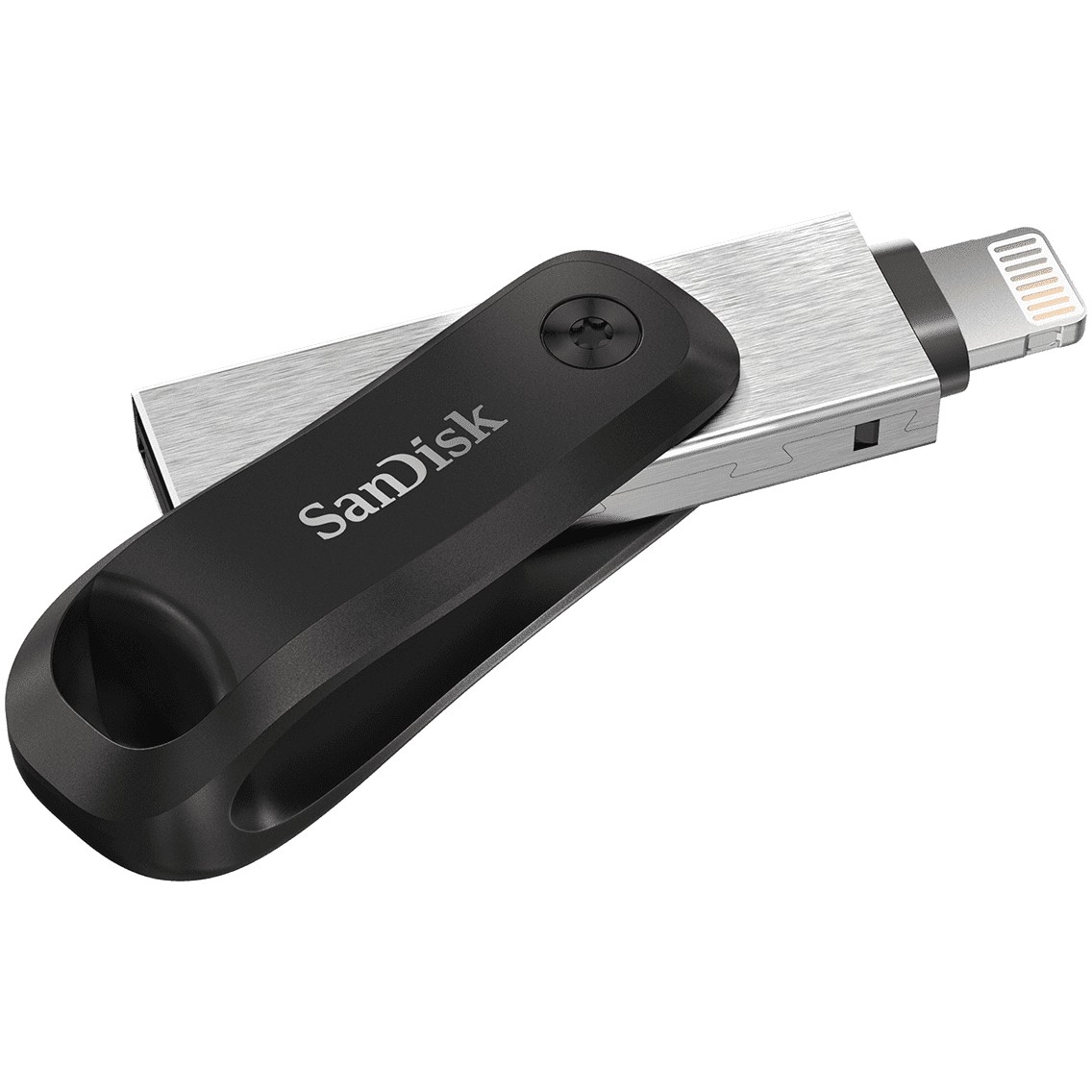 USB STICK 64GB USB 3.1 SanDisk iXpand Go Apple Lightning black/silver - Figura 3