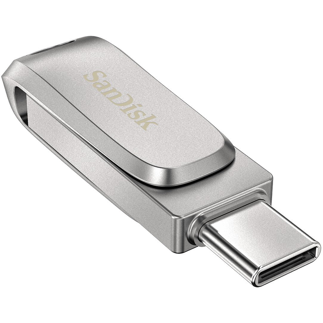 USB STICK 64GB USB 3.1 SanDisk Ultra Dual Drive Luxe Type-C silver - Figura 3