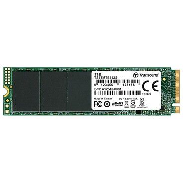 SSD e Brendshme TRANSCEND 112S 1TB PCIe Gen3x4 M.2 2280 M-Key 3D TLC DRAM-less