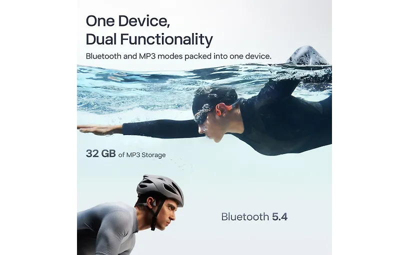 Kufje pa kabllo Shokz OpenSwim Pro S711 / Bone Conduction / Bluetooth - Gri - Figura 3